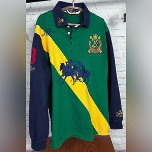 Polo Ralph Lauren Big Pony Rugby Shirt. Size XL